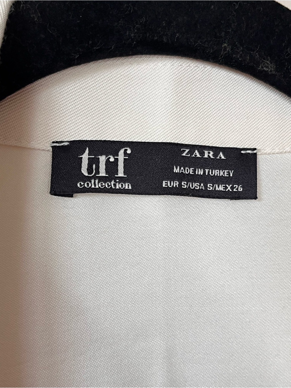 ZARA TRF Cream Double Breasted Blazer Dress Size Small Office Chic - Picture 4 of 5